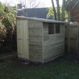 Reverse Pent Shed
