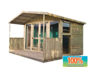 Apex Studio Summerhouse with Veranda