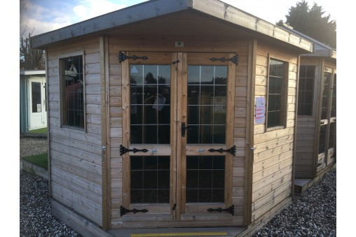 8x8 Corner Belvoir Summerhouse - Skinners Sheds