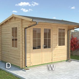 The Lewes log cabin