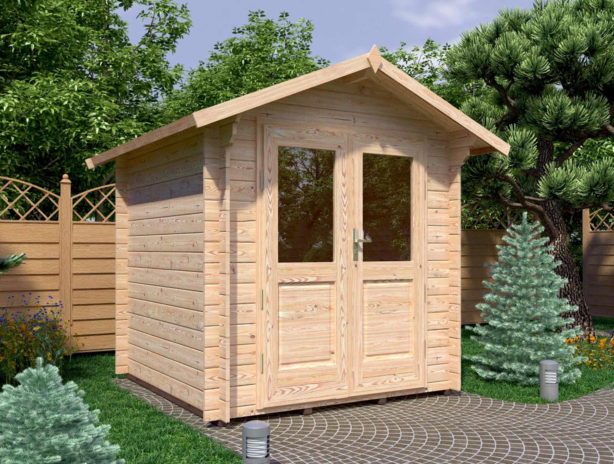Untreated Newenden Log Cabin 2 2m X 3m Skinners Sheds