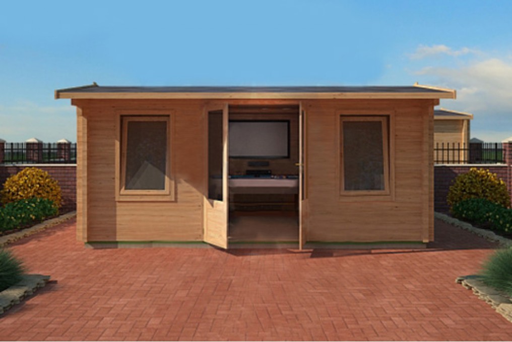Untreated Yeovill Log Cabin - 5m x 4m - Skinners Sheds