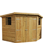 Corner Pent Shed