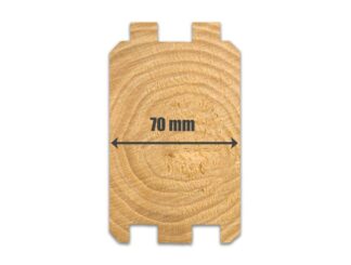 70mm Log Cabins