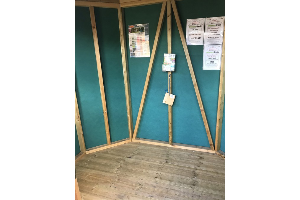 6x2ft tooltidy extra strong pressure treated storage shed