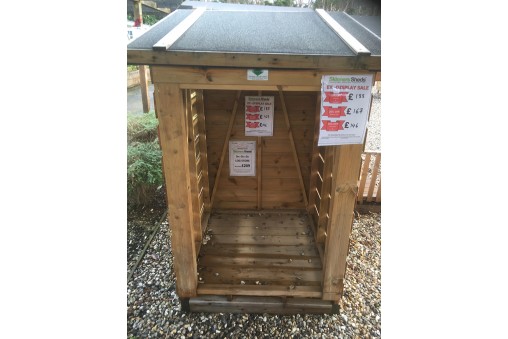 3 x 3 Log Store (Ex-display) - Skinners Sheds