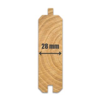 Log Cabin Wall Profile 28mm