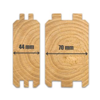 Log Cabin Wall Profiles 44mm and 70mm