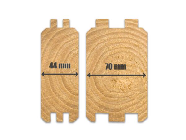 Log Cabin Wall Profiles 44mm and 70mm