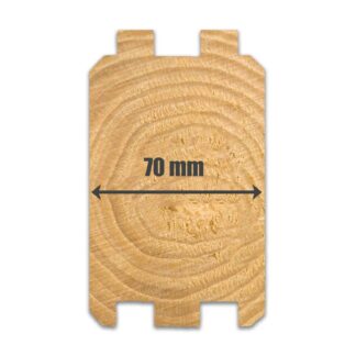 Log Cabin Wall Profile 70mm
