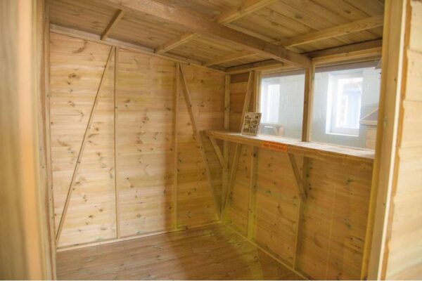 Pent Shed Interior