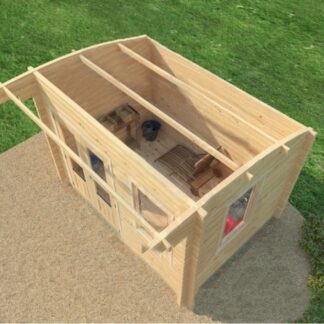 Cobham Log Cabin Top Side View