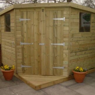 Corner Pent Shed