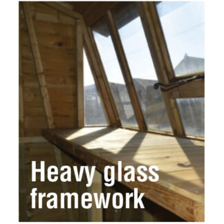Heavy glass framework