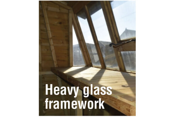 Heavy glass framework