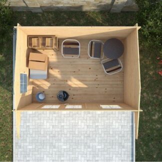 Lewes Log Cabin Top View