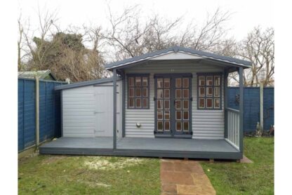 Log Cabin Side Store Shed