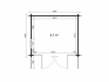 Milton Keynes Log Cabin Floor Plan