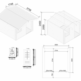 Olympian Bronze Log Cabin Plans