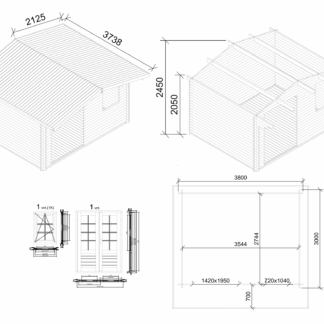 Olympian Silver Log Cabin Plans