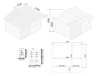 Olympian Silver Log Cabin Plans