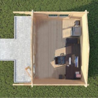 Reigate Log Cabin Top View
