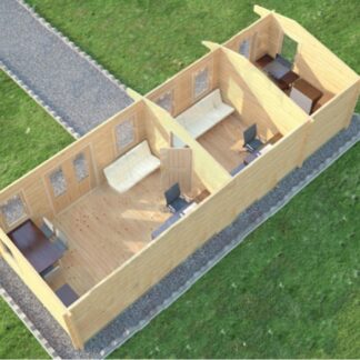 Alton Log Cabin Top Side View