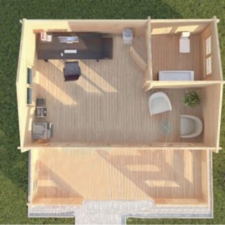 Bicknor Log Cabin Top View