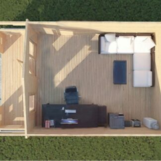 Birchington Log Cabin Top View