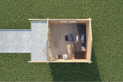 Bodiam Log Cabin Top View