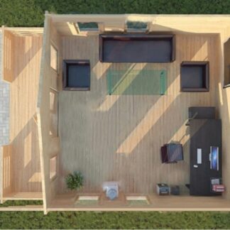 Burgess Hill Log Cabin Top View