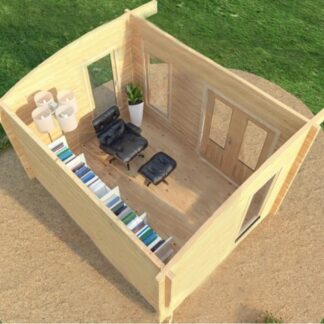 Chertsey Log Cabin Top Side View