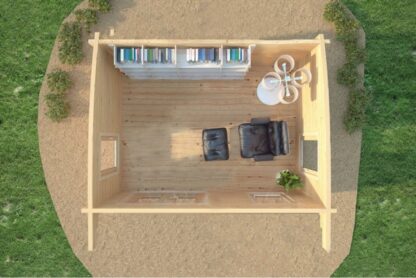 Chertsey Log Cabin Top View