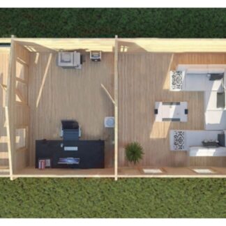 Chichester Log Cabin Top View