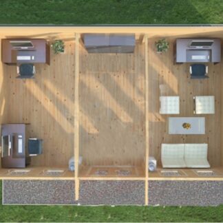 Epsom Log Cabin Top View