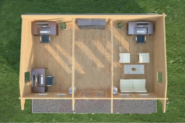 Epsom Log Cabin Top View