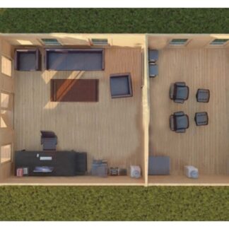 Erith Log Cabin Top View