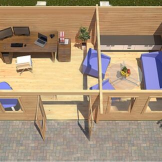 Guildford Log Cabin Top View