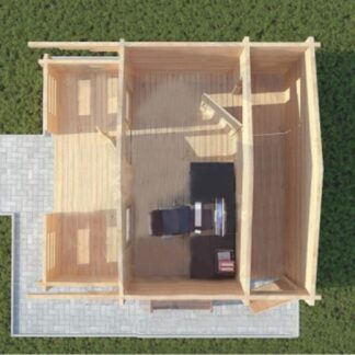 Margate Log Cabin Top View