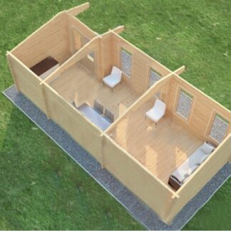 Reading Log Cabin Top Side View