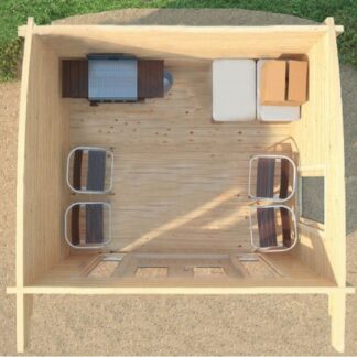 Staines Log Cabin Top View