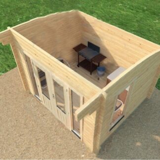 Staines Log Cabin Top Side View