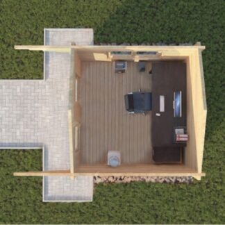 Swalecliffe Log Cabin Top View