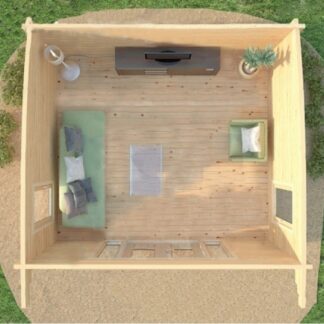 Winchester Log Cabin Top View