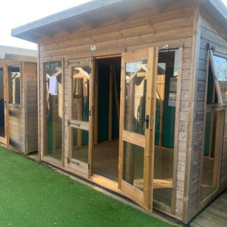 10x8 Pent Studio Summerhouse OUT