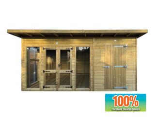 Pent Studio Summerhouse with Storage