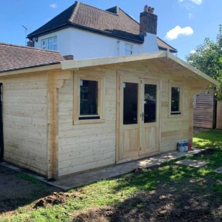 Olympian Gold Log Cabin with Air Conditioning