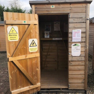 4x4 Pent Shed External 2
