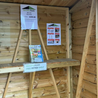 4x4 pent shed int