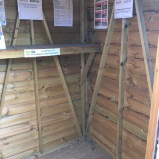 4x4 Pent Shed Internal 1